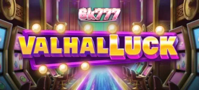 Isang masayang Norse host sa loob ng isang makinang na bulwagan ng ValhalLuck slot.
